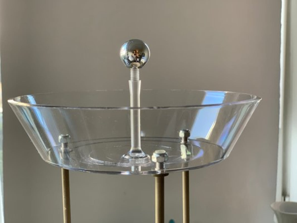 Vintage Panthella Tischlampe von Verner Panton für Louis Poulsen cremeweiß