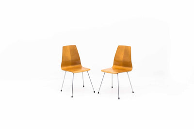 Vintage Wooden Chair Switzerland Set of 2