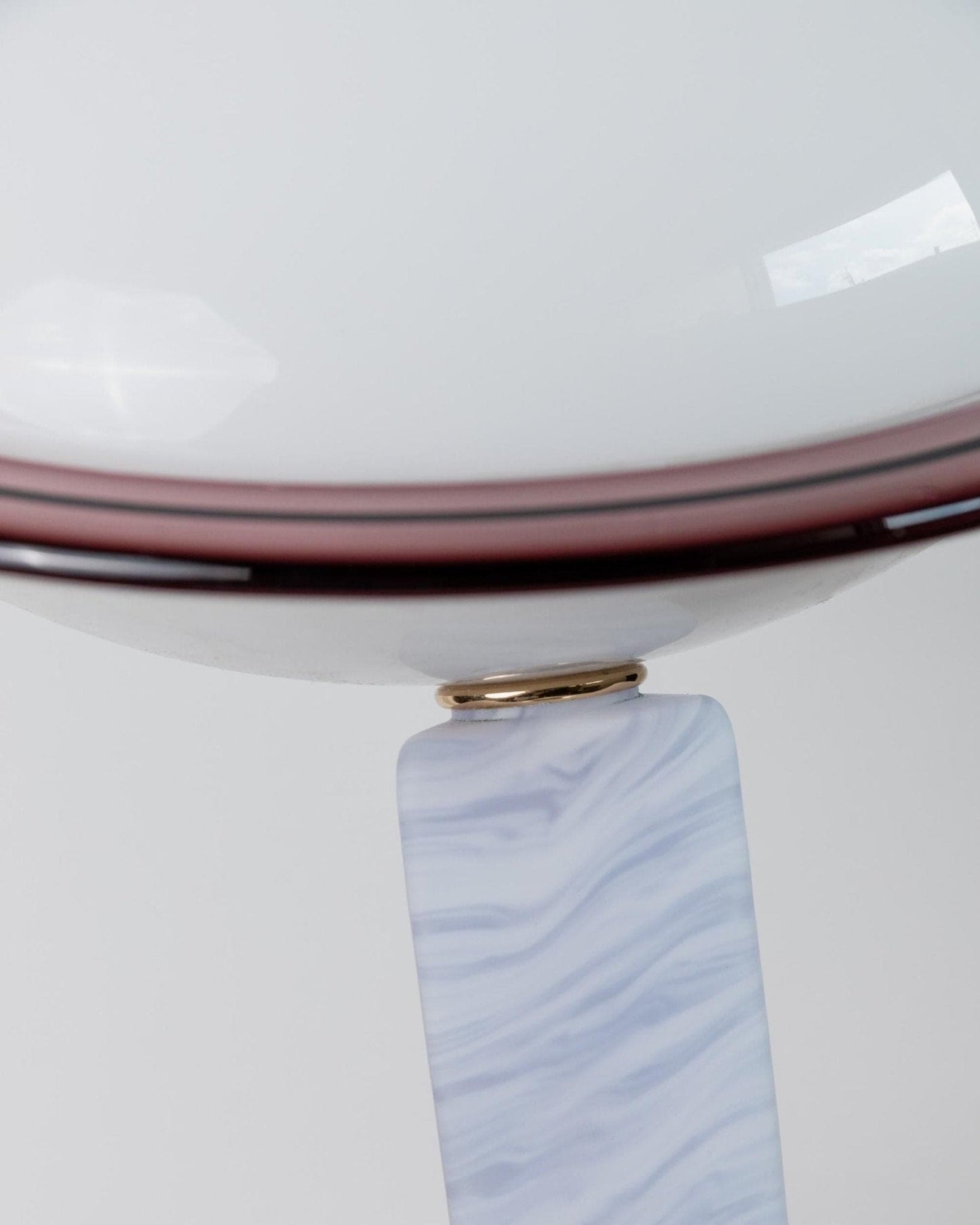 Vintage Tischlampe Murano Glas Memphis Stil Italien 1980er Jahre