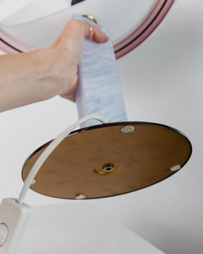 Vintage Tischlampe Murano Glas Memphis Stil Italien 1980er Jahre