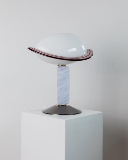 Vintage Tischlampe Murano Glas Memphis Stil Italien 1980er Jahre