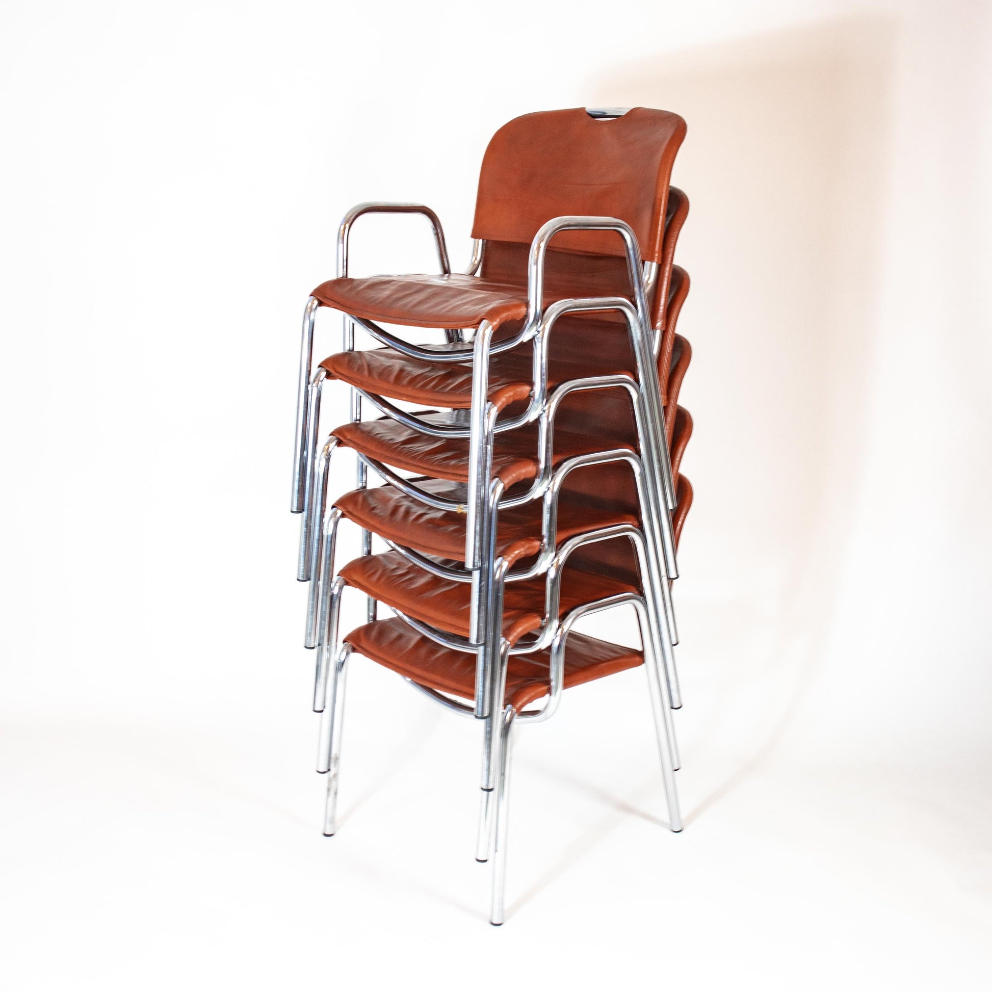 Vintage Stuhl Castiglietta von Achille Castiglioni für Zanotta Set von 6