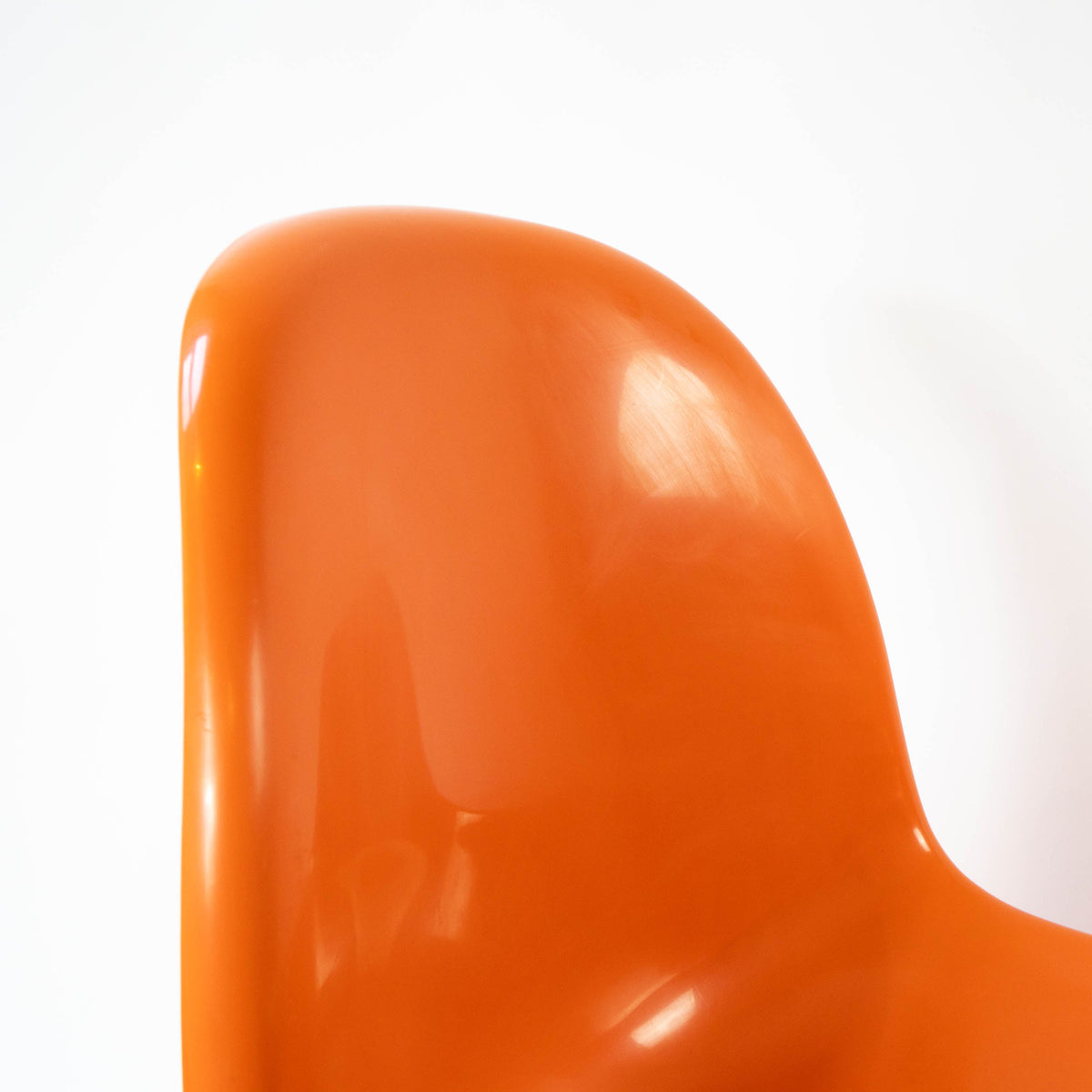 Vintage Stuhl "S-Chair" Set von 2 von Verner Panton für Vitra orange