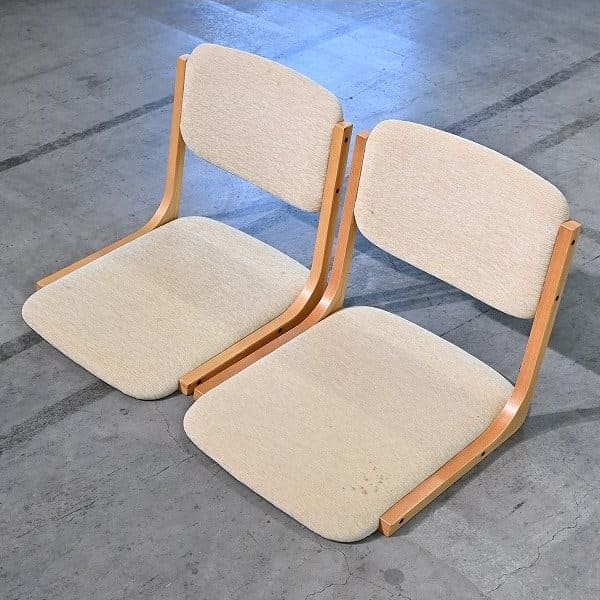 Vintage Zaisu von Tendo Set von 2 stapelbar