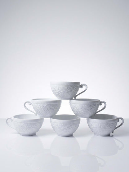 Set von 6 Vintage Tassen 'Louvre' von Bernardaud Limoges