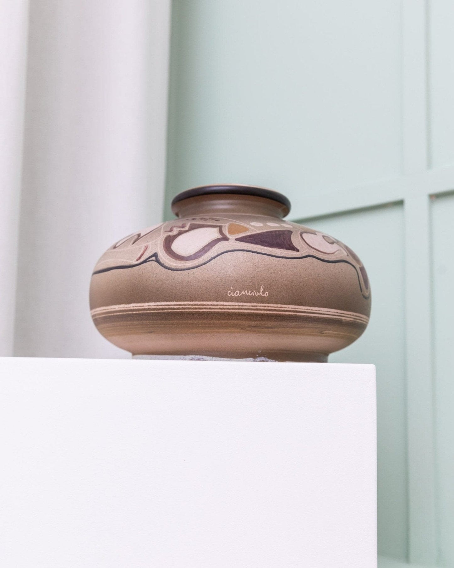 Vintage vase by Cianciolo Noma Messina 1960 mid century design