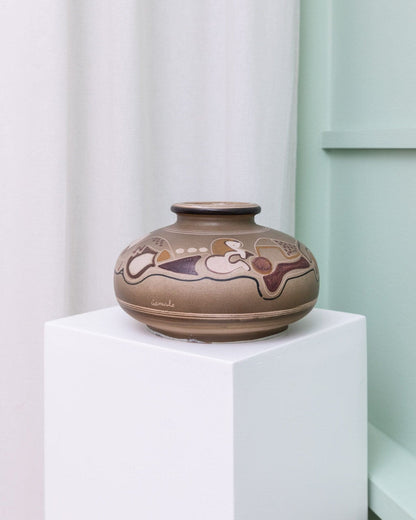 Vintage vase by Cianciolo Noma Messina 1960 mid century design