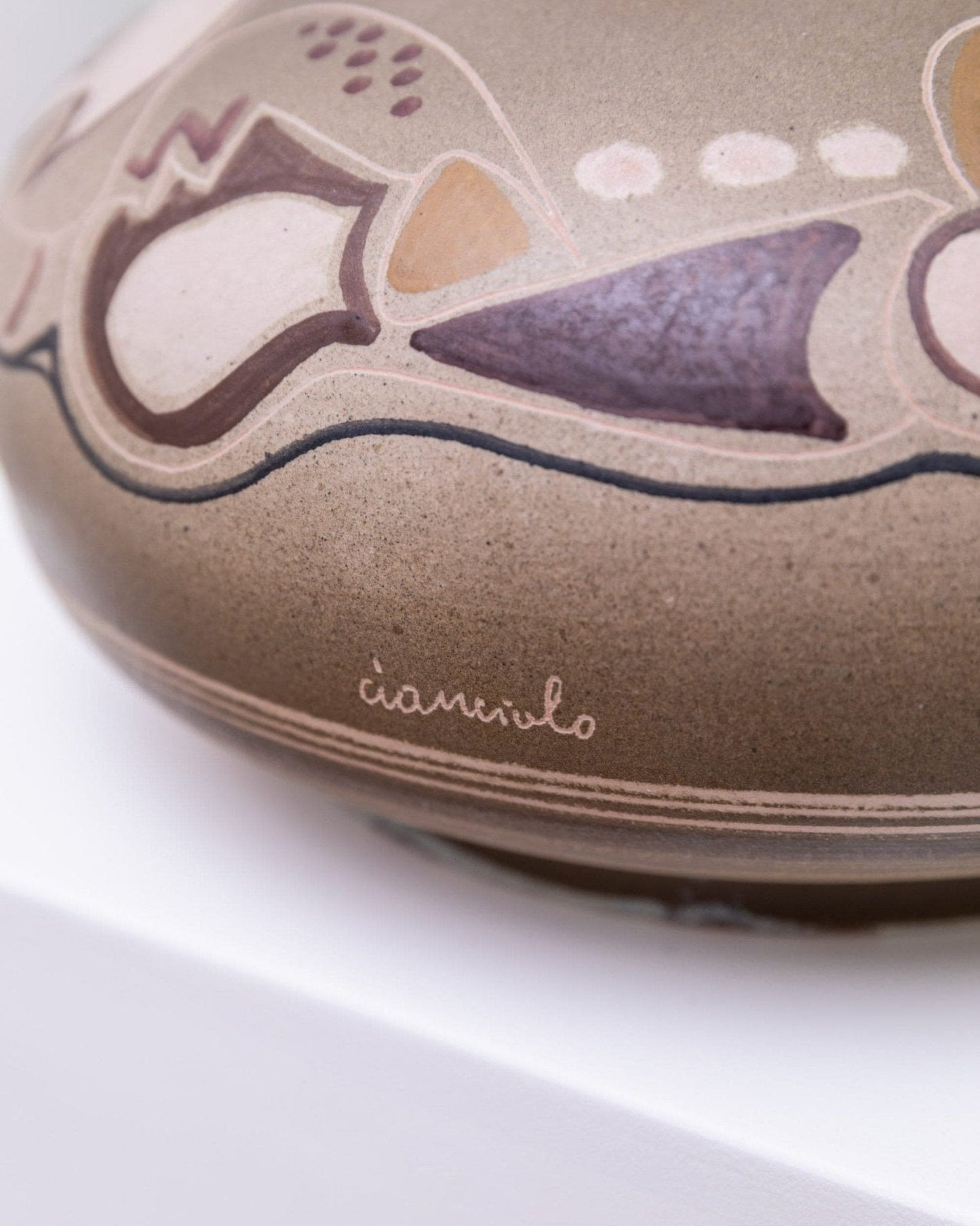 Vintage vase by Cianciolo Noma Messina 1960 mid century design