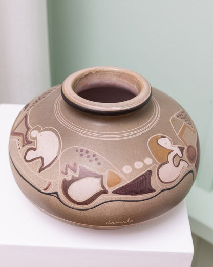 Vintage vase by Cianciolo Noma Messina 1960 mid century design