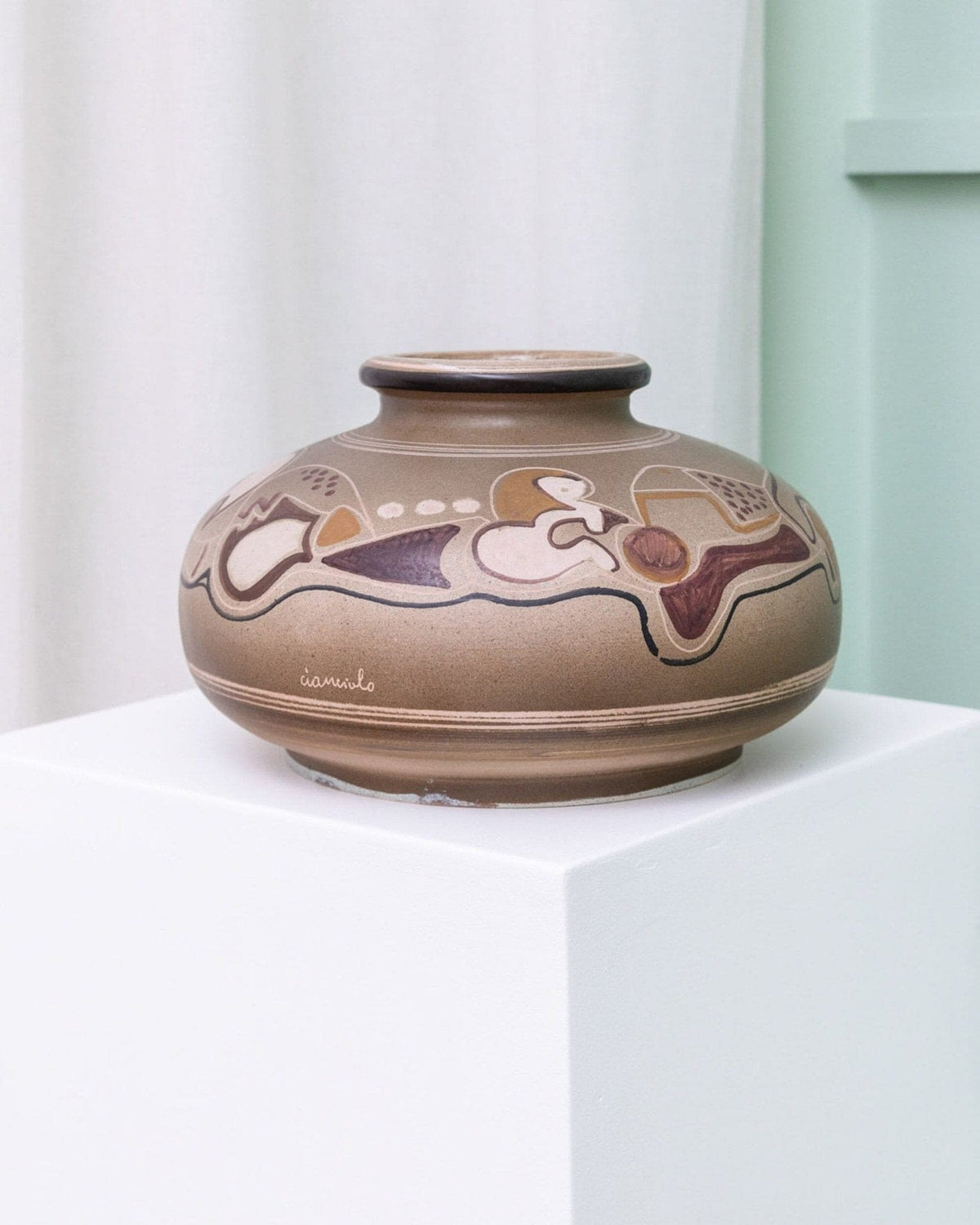 Vase vintage de Cianciolo Noma Messina 1960 design milieu de siècle