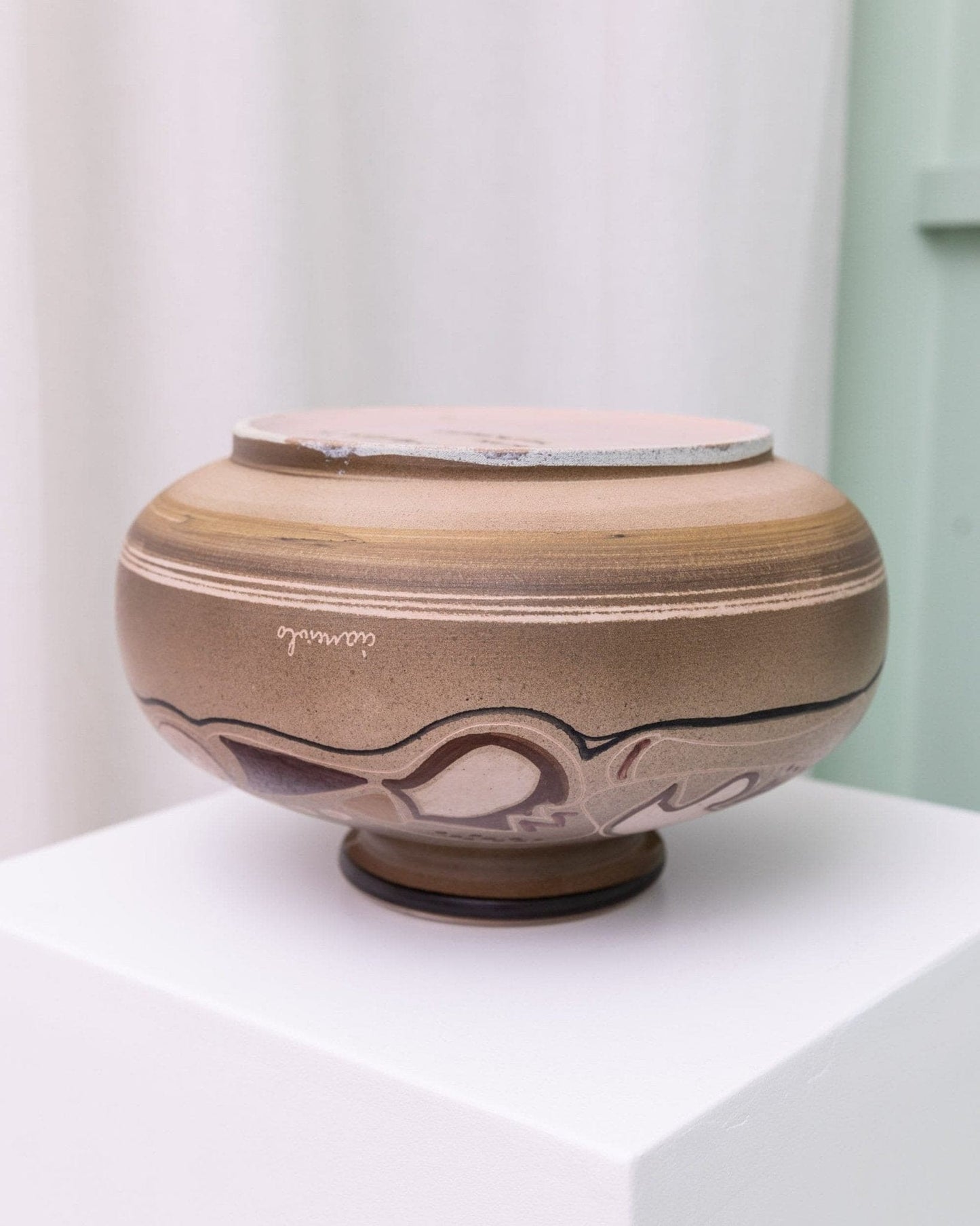 Vintage vase by Cianciolo Noma Messina 1960 mid century design