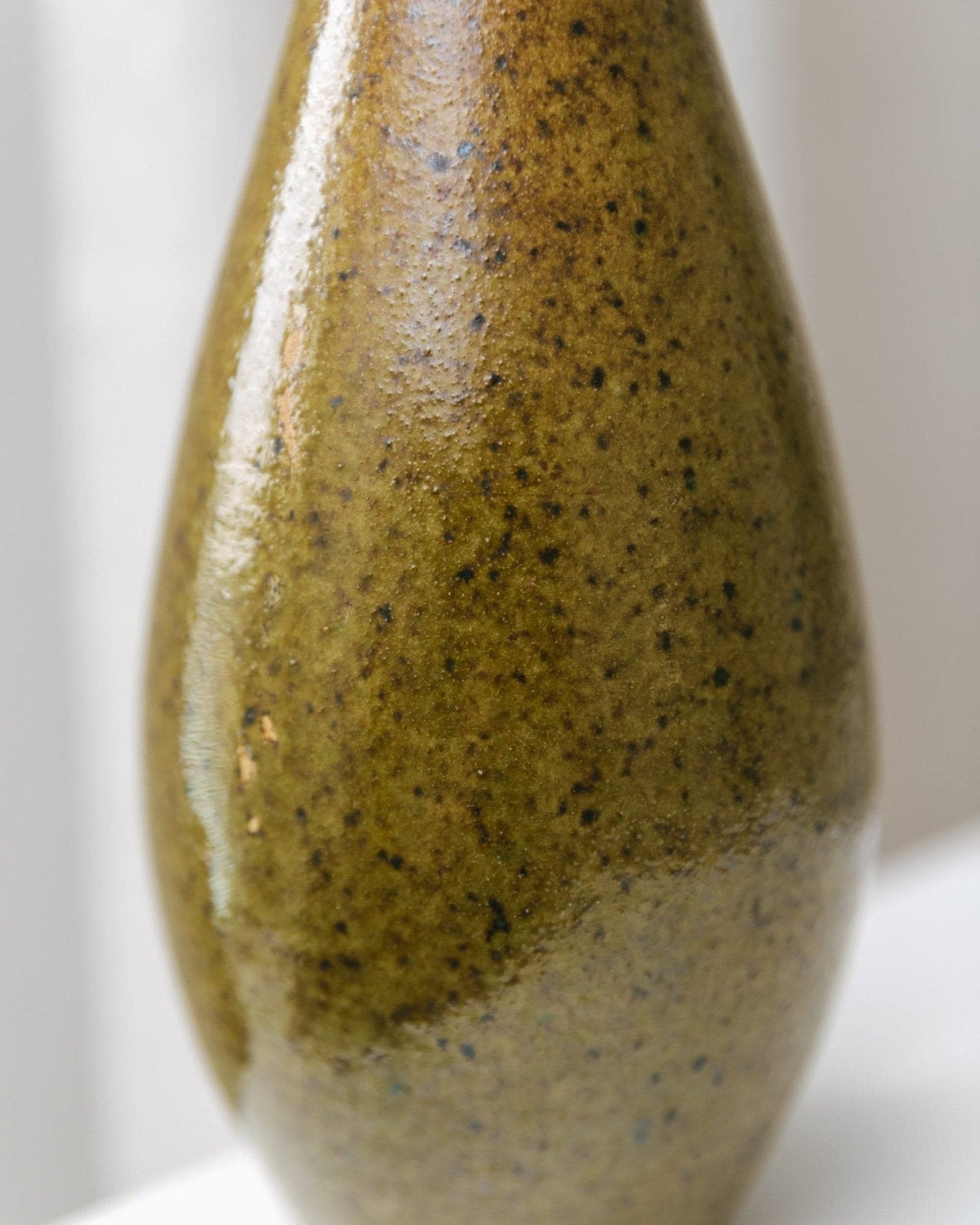 Vase vintage Coswig VEB en céramique fait main en Allemagne