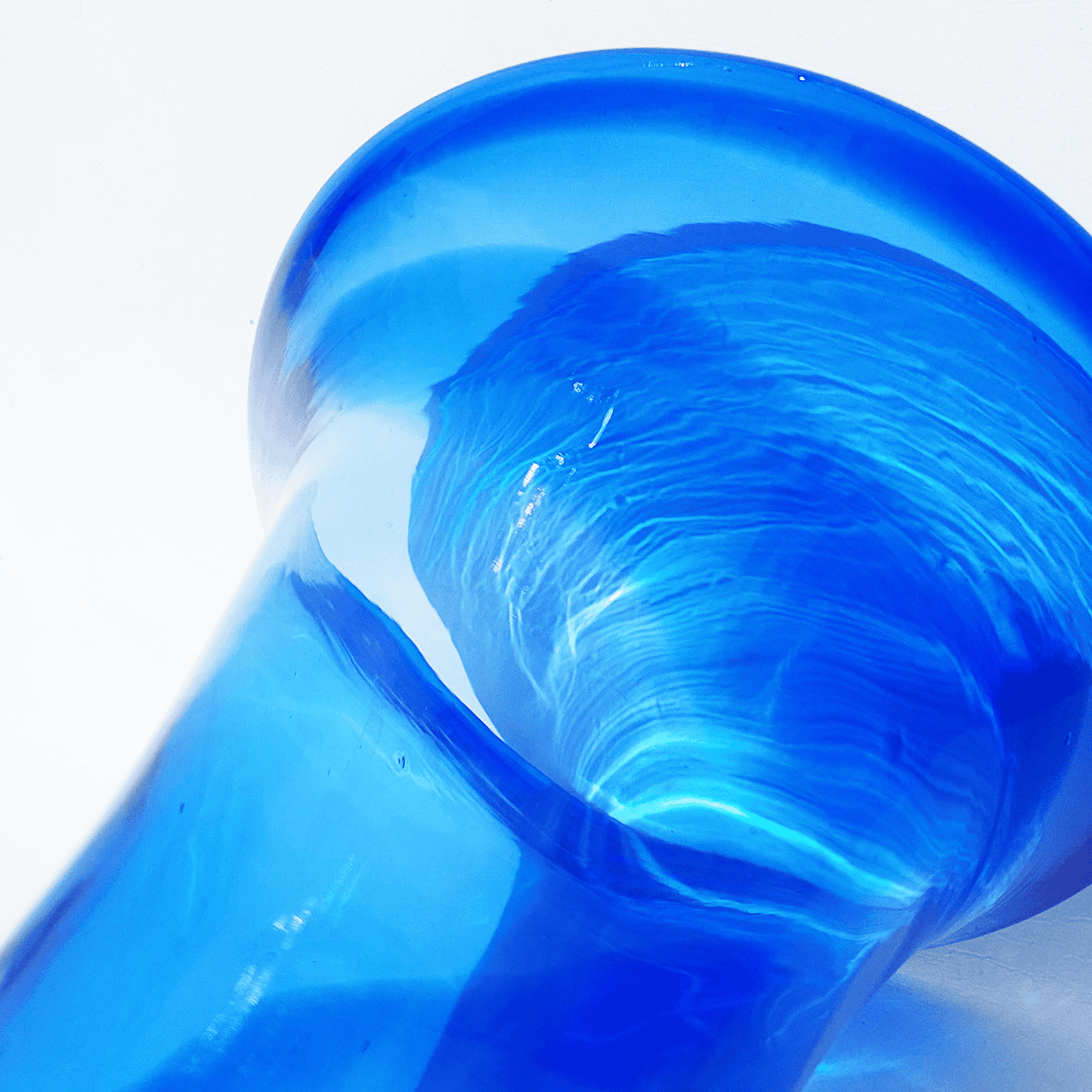 Vintage Vase Tam Tam Blau Gelb Weiß