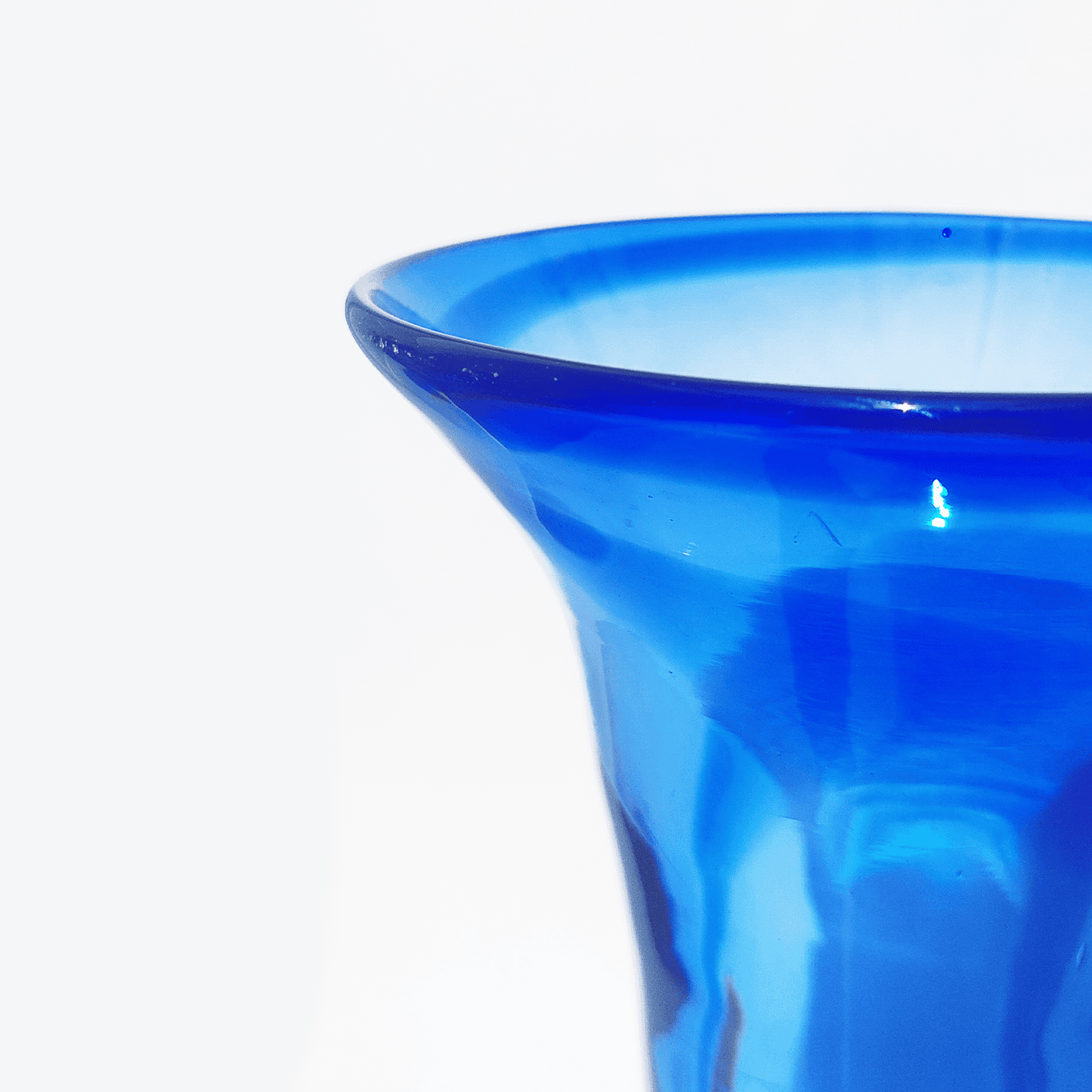 Vintage Vase Tam Tam Blau Gelb Weiß