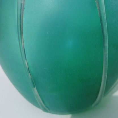 Vintage Vase Pâte de Verre Türkis