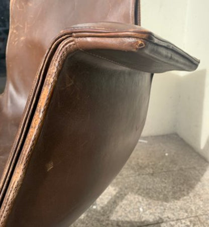 Vintage Stuhl Tulip FK 6727 von Preben Fabricius und Jørgen Kastholm für Kill International Braun, Silber