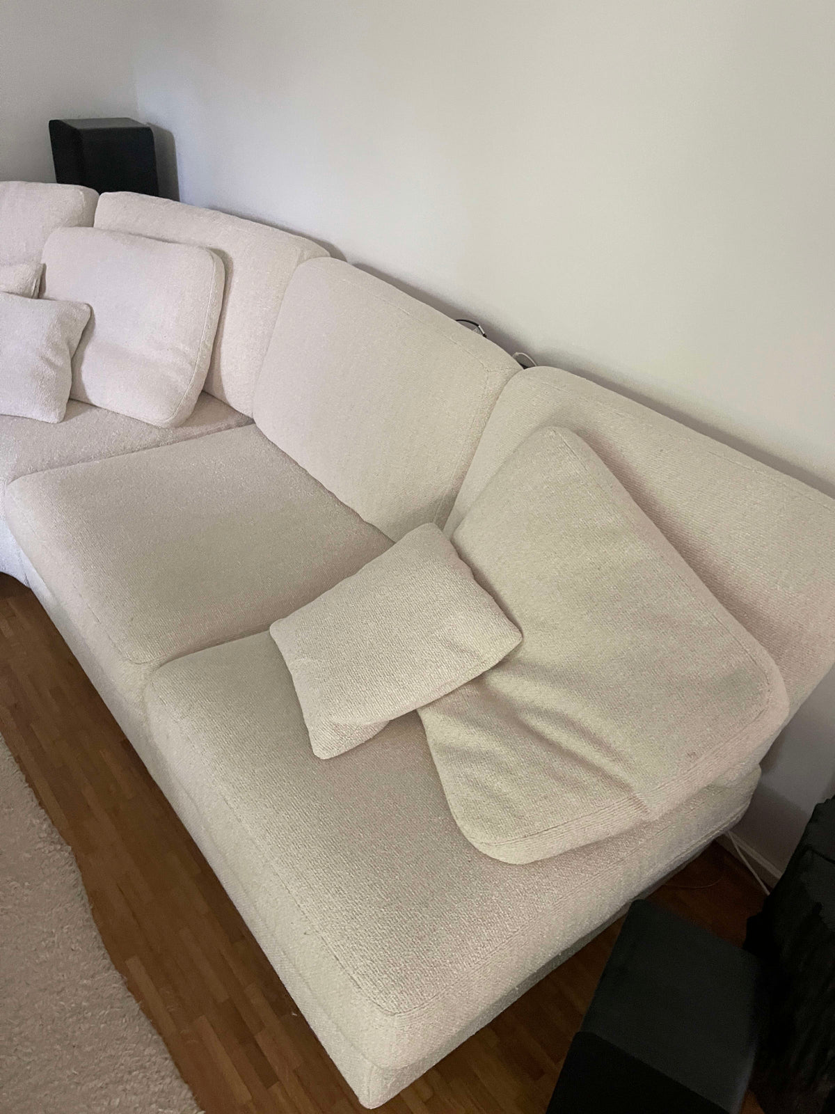 Vintage Ecksofa weiß/creme Pre-Loved