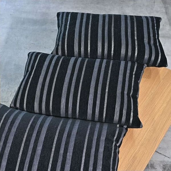 Vintage Kissen Set von 4, gestreift, rechteckig, für Sofa, Bett, Stuhl, gebraucht