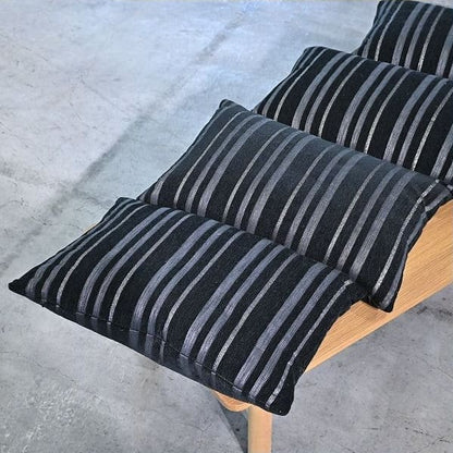 Vintage Kissen Set von 4, gestreift, rechteckig, für Sofa, Bett, Stuhl, gebraucht