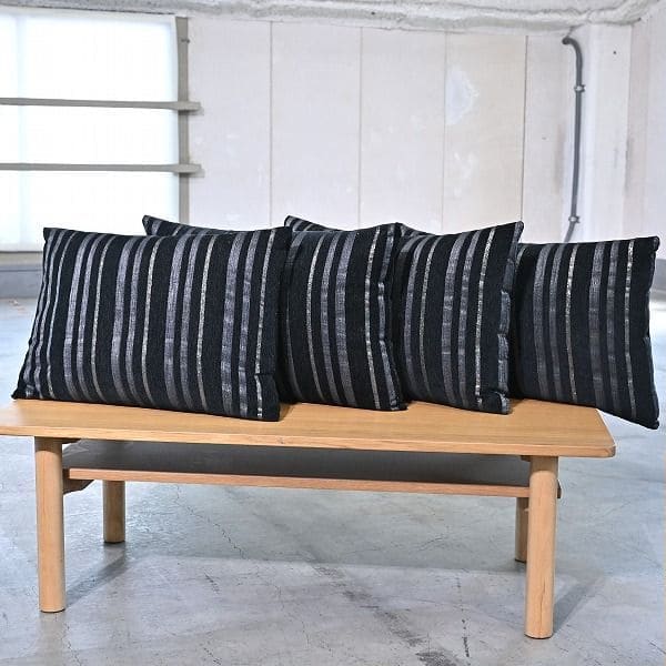 Vintage Kissen Set von 4, gestreift, rechteckig, für Sofa, Bett, Stuhl, gebraucht