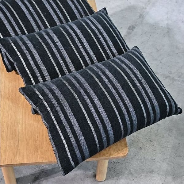 Vintage Kissen Set von 4, gestreift, rechteckig, für Sofa, Bett, Stuhl, gebraucht