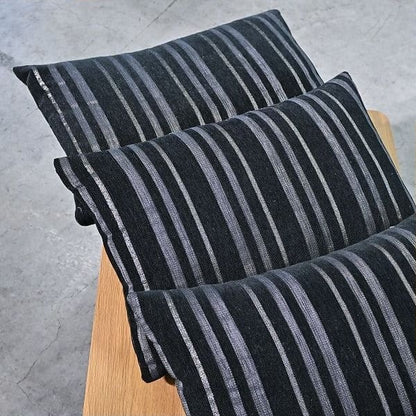 Vintage Kissen Set von 4, gestreift, rechteckig, für Sofa, Bett, Stuhl, gebraucht