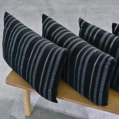 Vintage Kissen Set von 4, gestreift, rechteckig, für Sofa, Bett, Stuhl, gebraucht