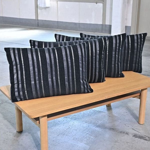 Vintage Kissen Set von 4, gestreift, rechteckig, für Sofa, Bett, Stuhl, gebraucht