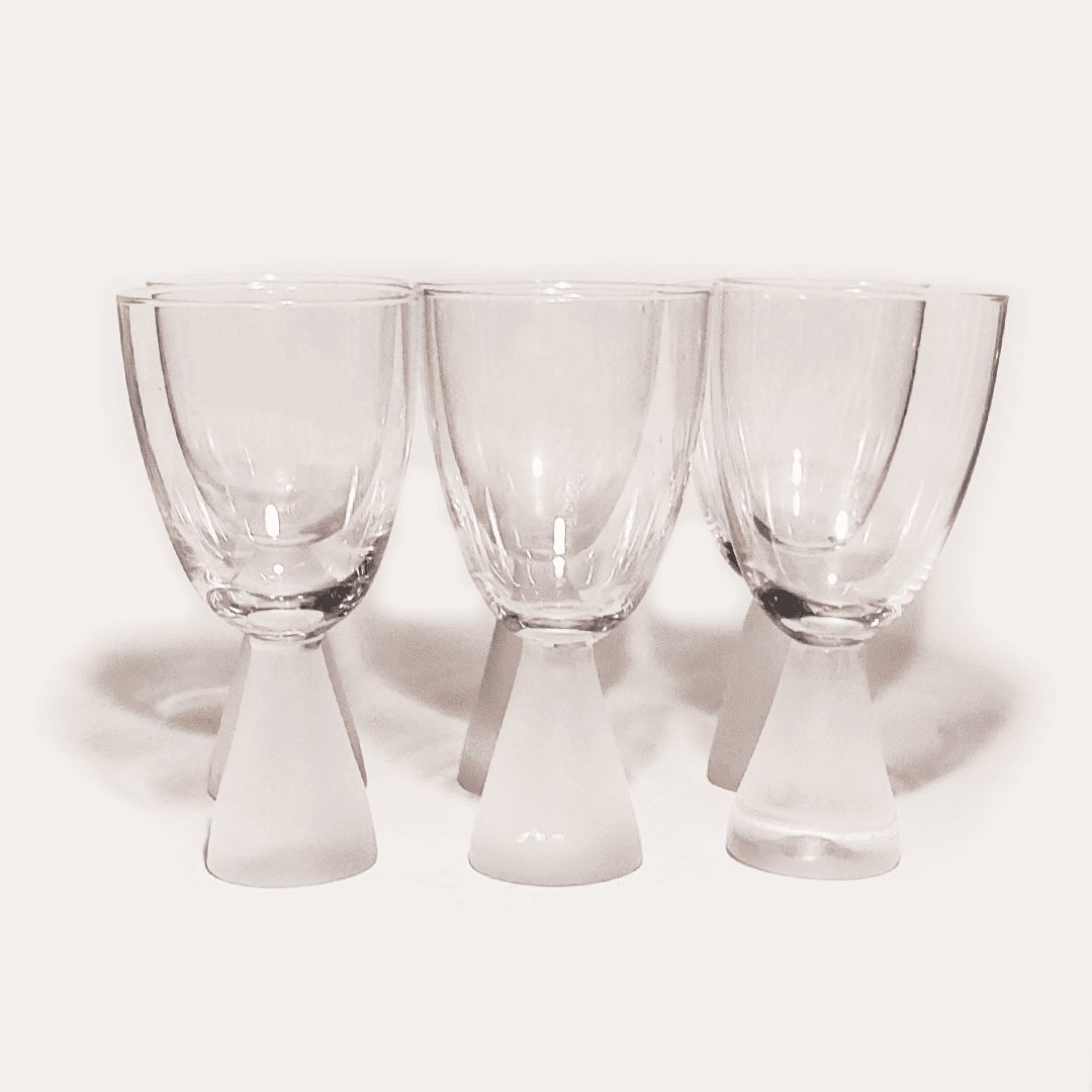 Vintage wine glass Tam Tam by Tam Tam Transparent, opaque Set of 6