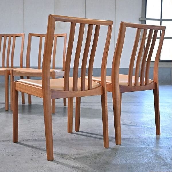 Vintage Esszimmer Set EMINENT STRIPE von KAGURA, Tisch und 4 Stuhl