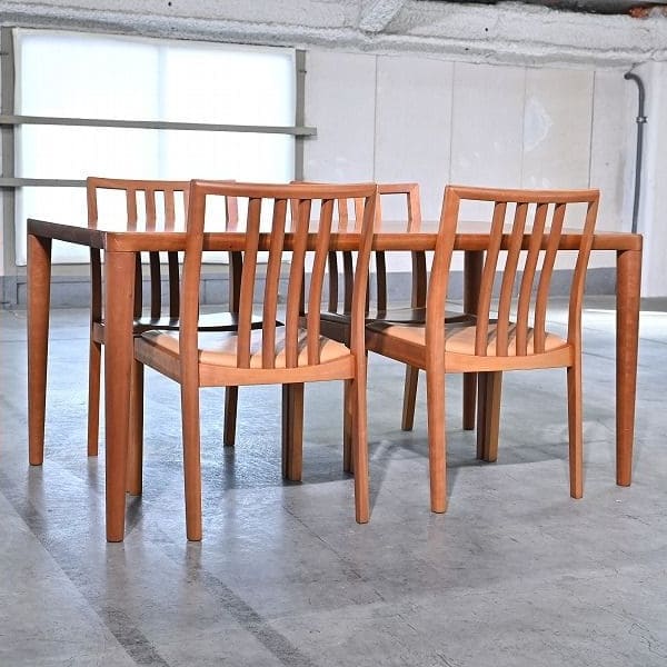 Vintage Esszimmer Set EMINENT STRIPE von KAGURA, Tisch und 4 Stuhl
