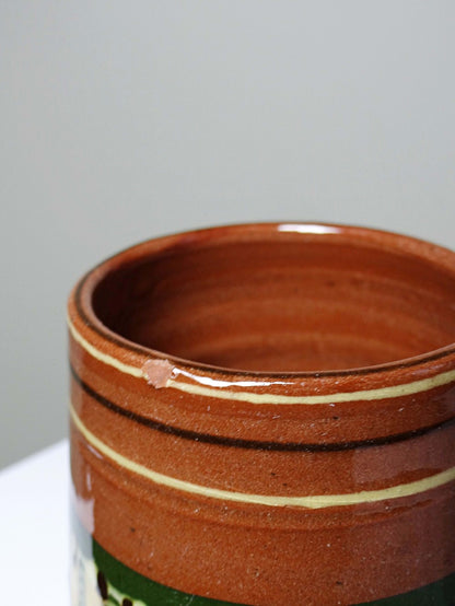 Set von 2 Vintage Keramikkrüge Troyan, Bulgarien