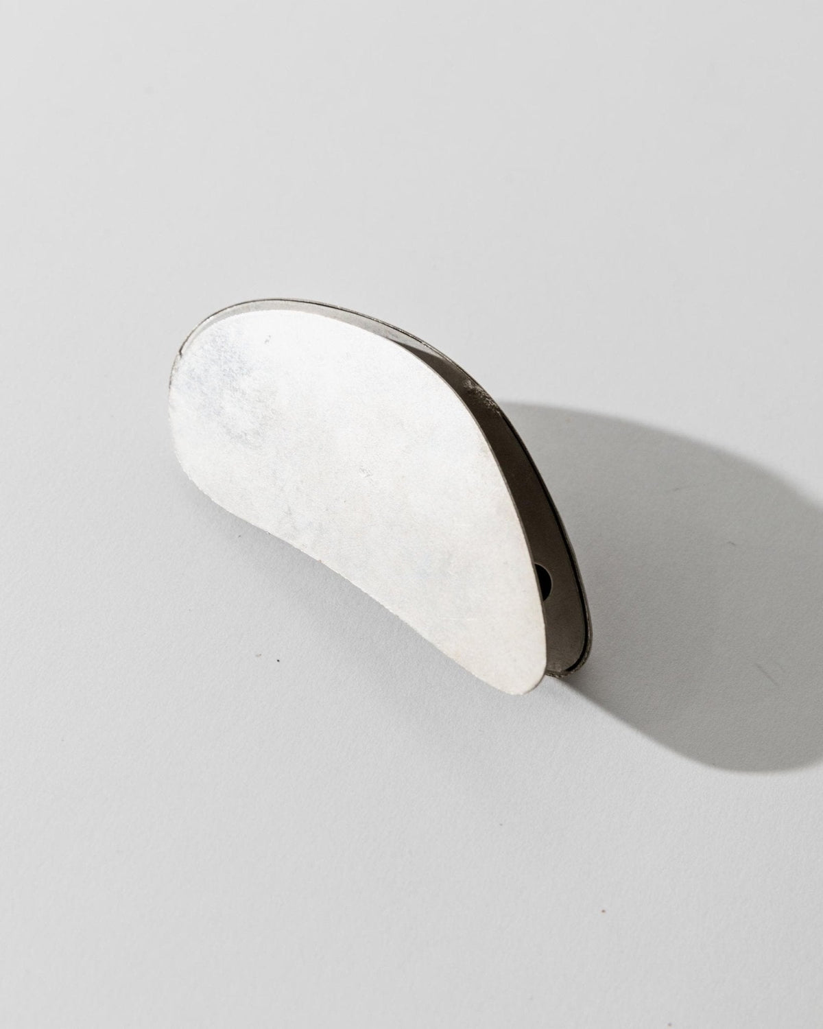 Vintage Papierklammer Muschelform aus Silber, um 1900