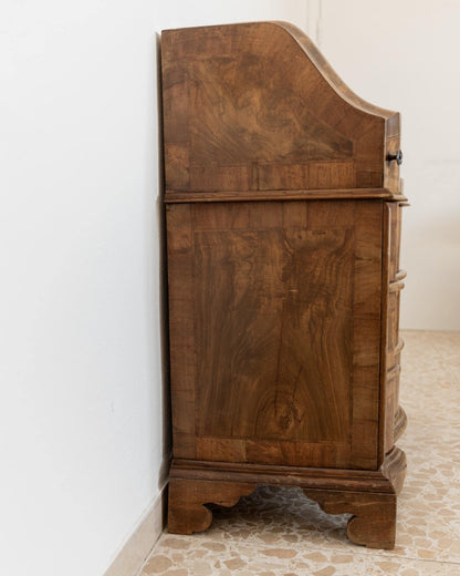 Vintage Sekretär Venezianisch aus Nussbaumholz, ca. 1900