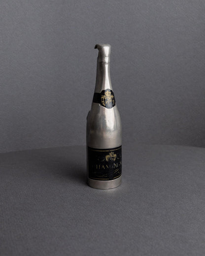 Vintage Flaschenöffner Champagnerflasche Frankreich zeitloses Baraccessoire seltenes Sammlerstück