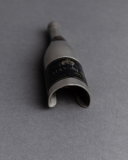 Vintage Flaschenöffner Champagnerflasche Frankreich zeitloses Baraccessoire seltenes Sammlerstück