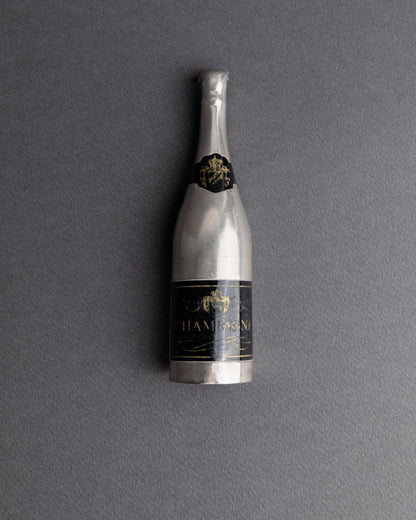 Vintage Flaschenöffner Champagnerflasche Frankreich zeitloses Baraccessoire seltenes Sammlerstück