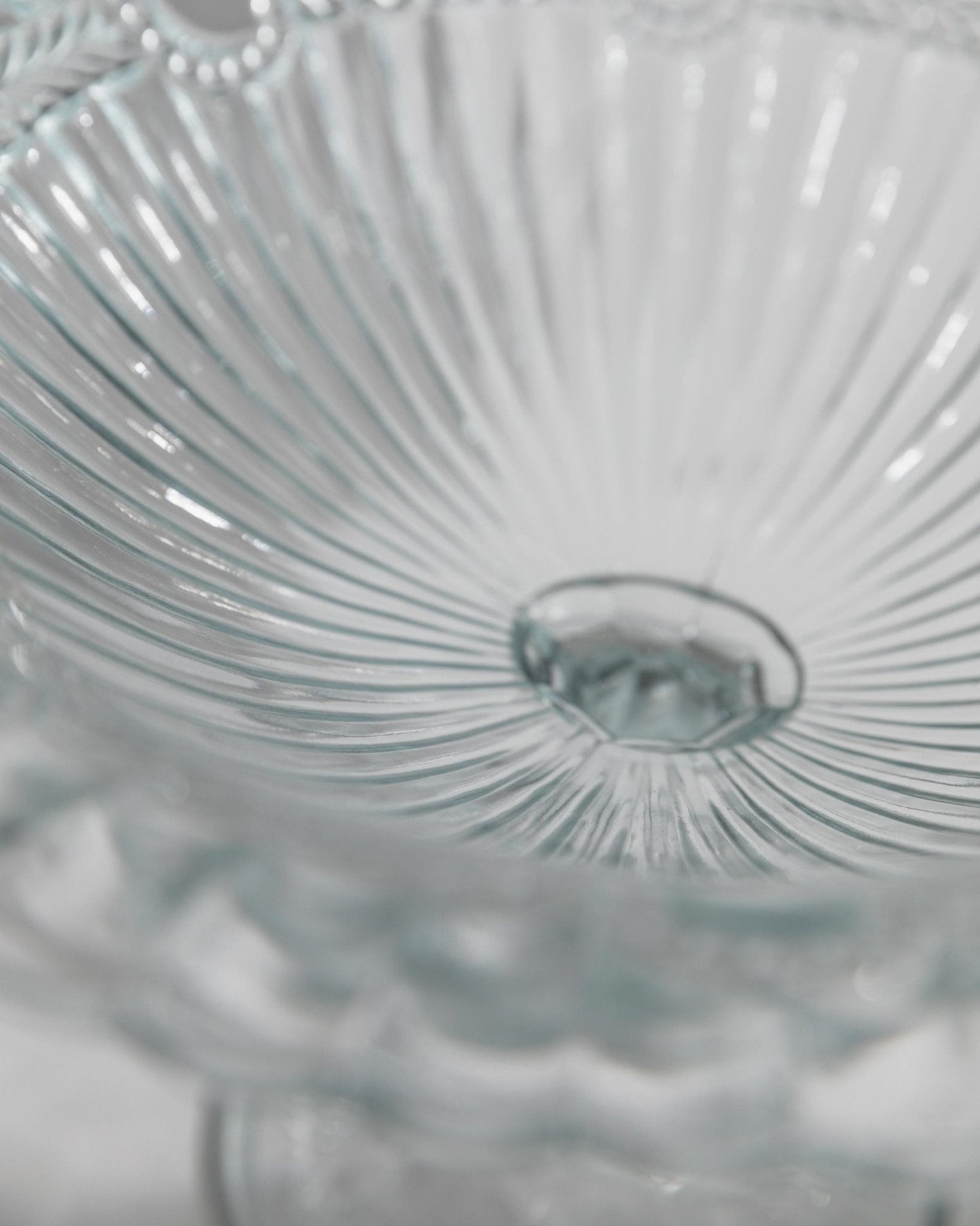 Vintage Kompottschale Pressed Glass von Olivia Zabkowice Glass für Polen