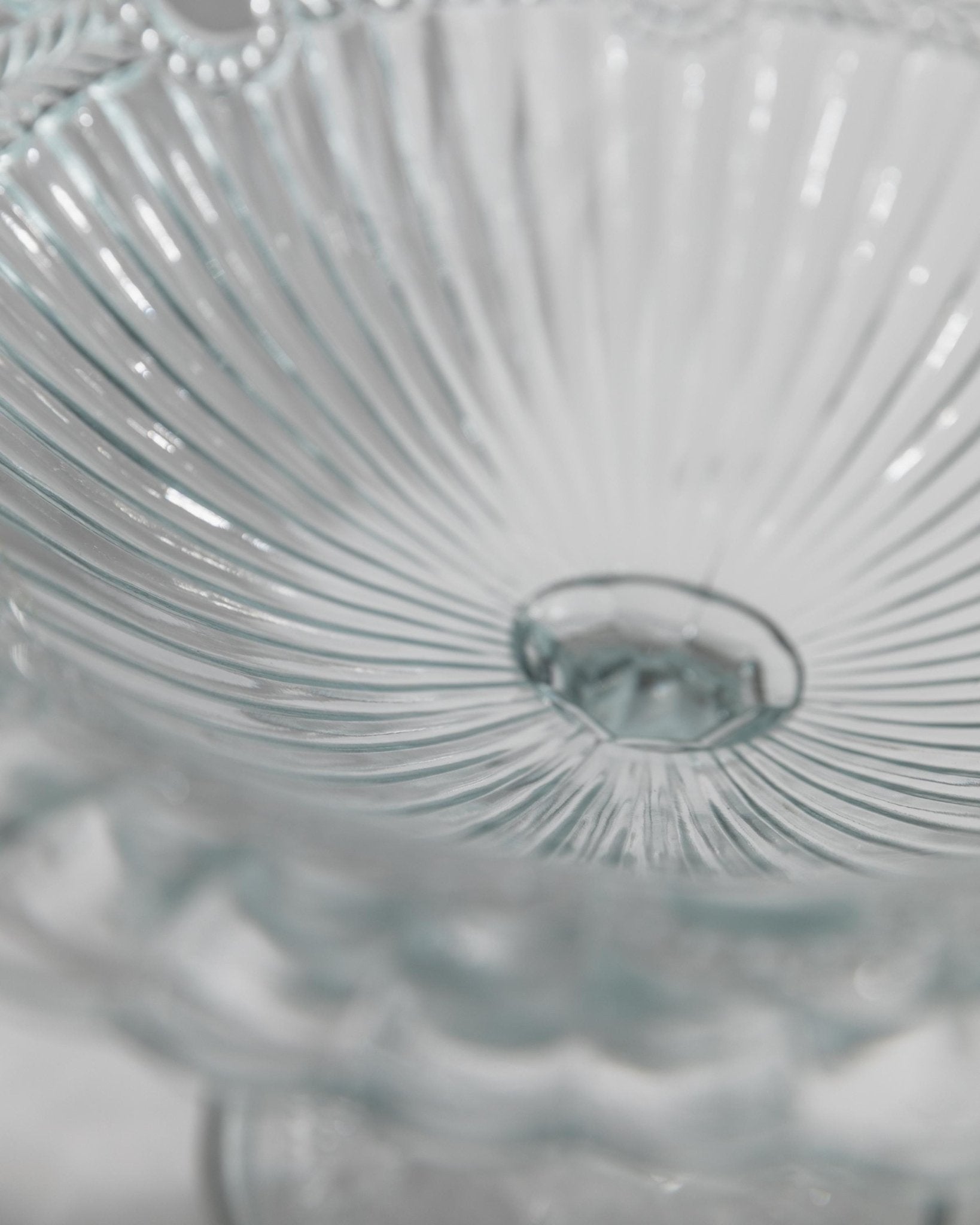 Vintage Kompottschale Pressed Glass von Olivia Zabkowice Glass für Polen