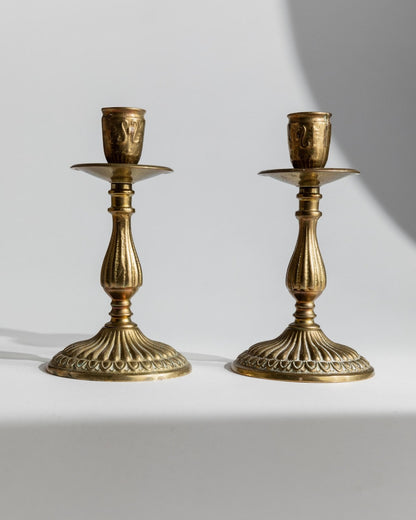 Vintage Kerzenhalter Set von 2 klassisch italienisch elegant