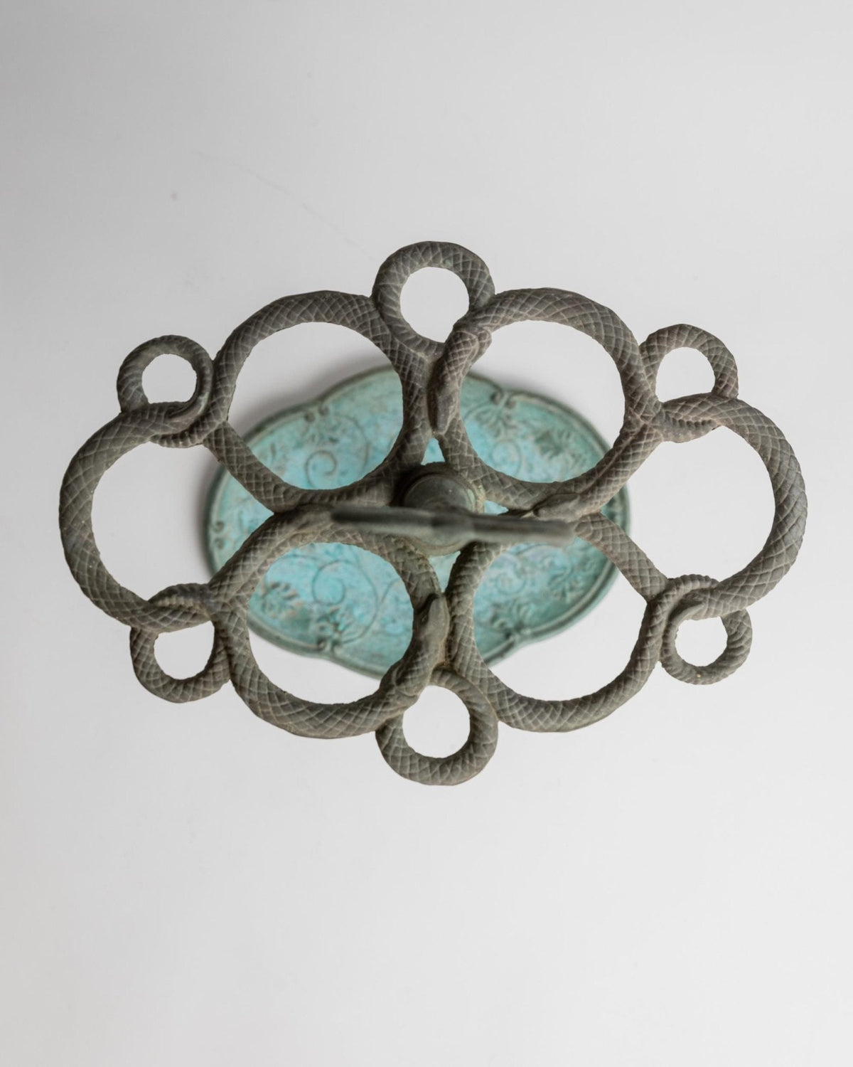 Vintage Schirmständer aus Messing in Schlangenform