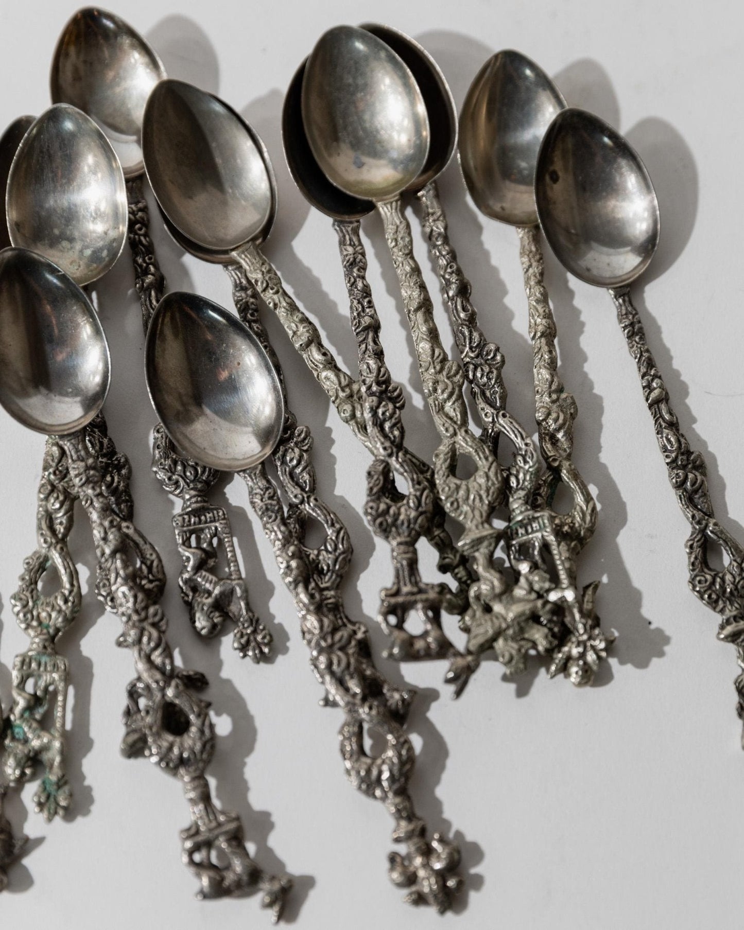 Vintage Besteck-Set 14-teilig, versilbert, Italien 1930er