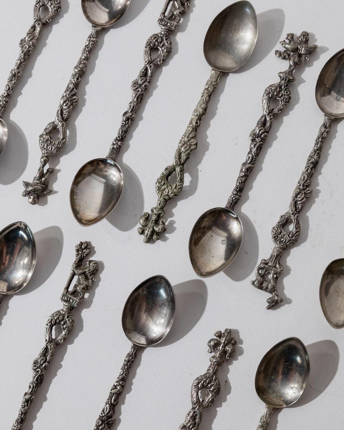 Vintage Besteck-Set 14-teilig, versilbert, Italien 1930er