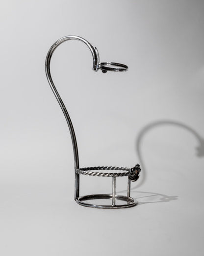 Vintage Weinflaschenhalter Serra Roma, versilbert