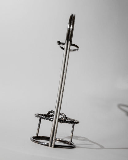 Vintage Weinflaschenhalter Serra Roma, versilbert