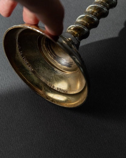 Vintage Kerzenhalter Twisted Victorian Design England zeitlos elegant