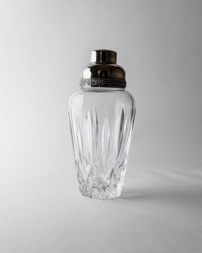 Vintage Cocktail Shaker aus Kristallglas von RCR Italien