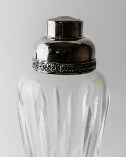 Vintage Cocktail Shaker aus Kristallglas von RCR Italien
