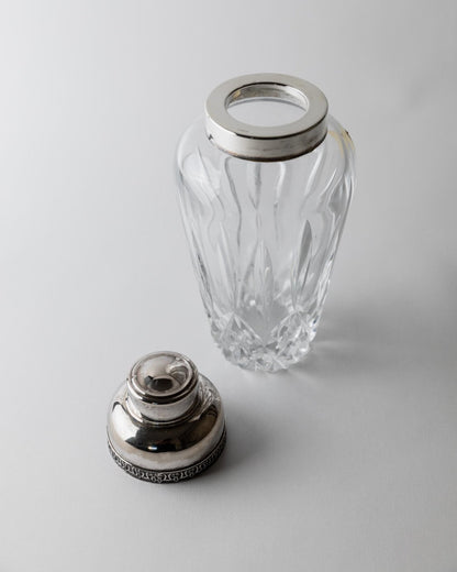 Vintage Cocktail Shaker aus Kristallglas von RCR Italien