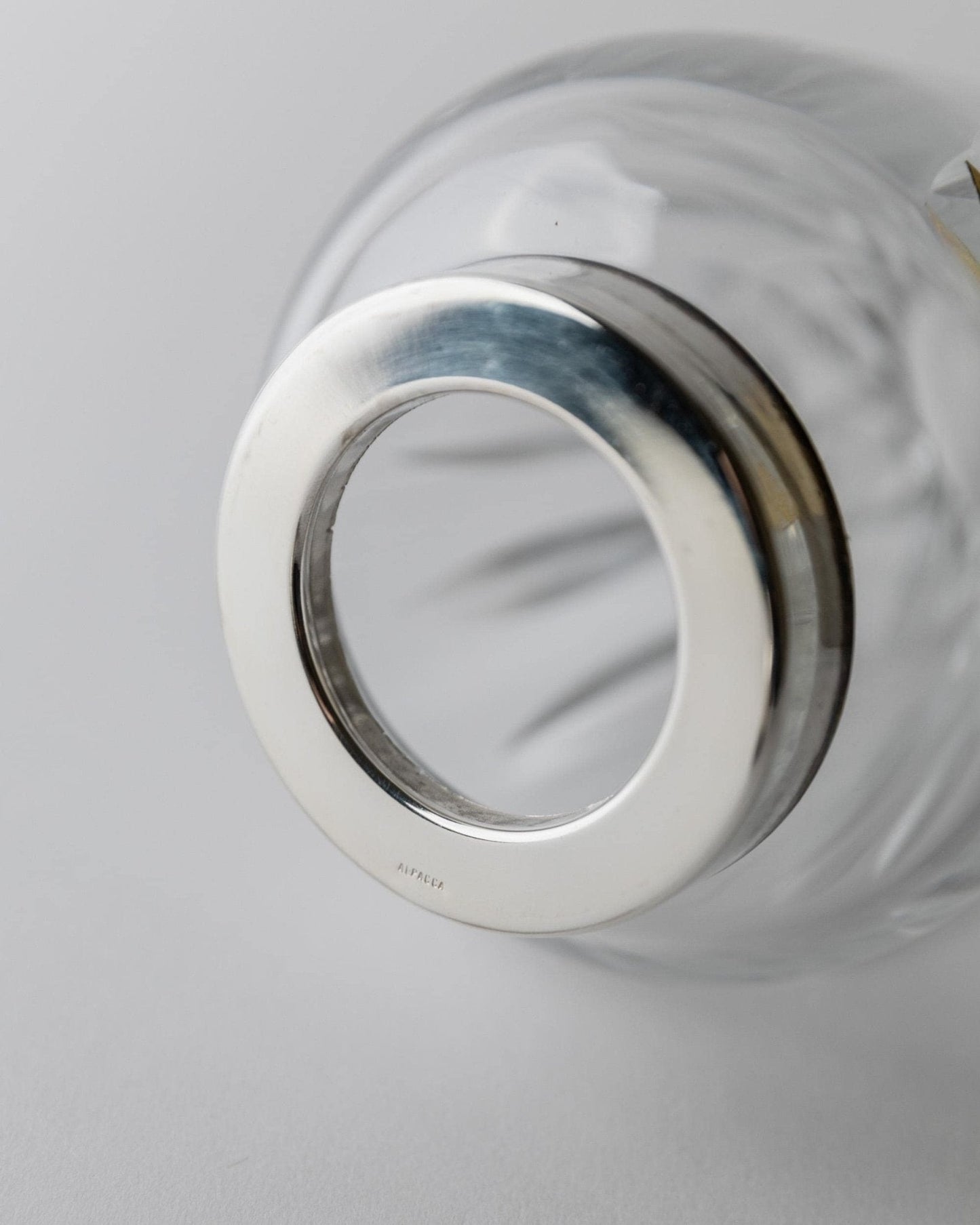 Vintage Cocktail Shaker aus Kristallglas von RCR Italien